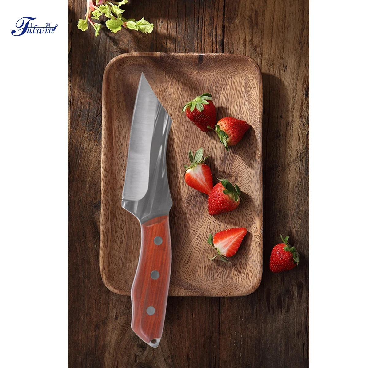 Fulwin Chinese Butcher Knife Professional Hand-Forged Cleaver Knife Butcher Knife