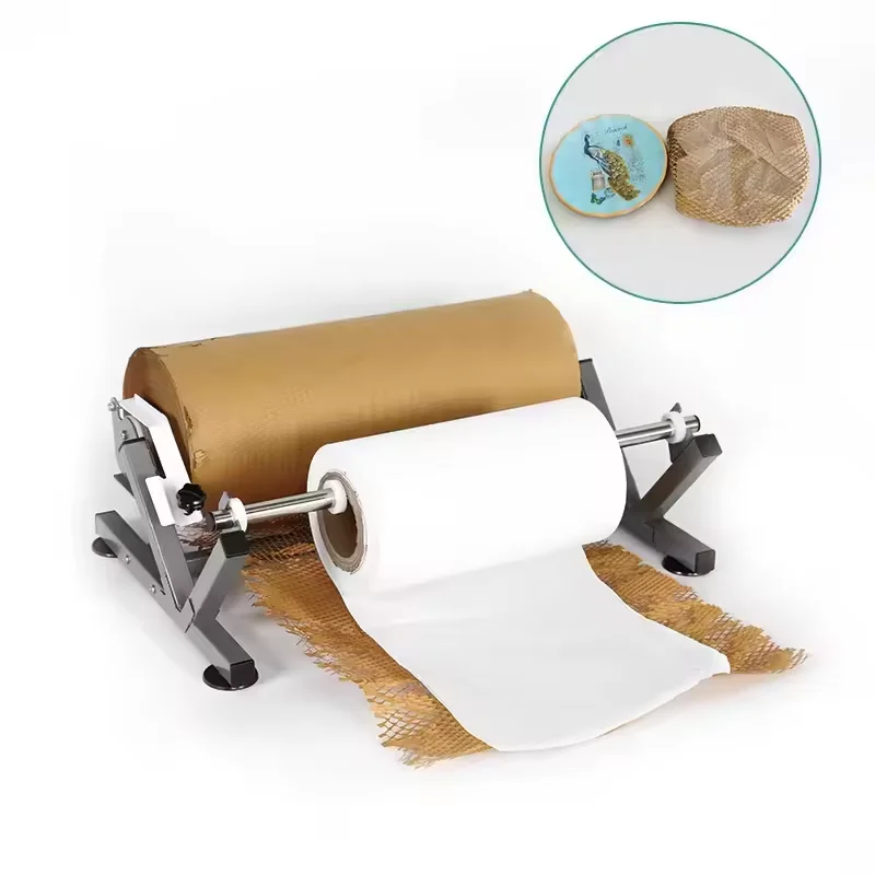 Оптовый магазин экологически чистый амортизирующий раствор портативный сотовый диспенсер для крафт-бумаги эффективной упаковки фруктов