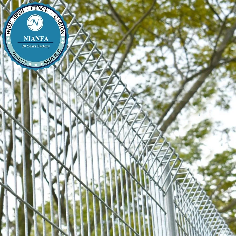 South Korea BRC Welded fencing/ roll top fence/ Rolled Beam Section at Top and Bottom Edge hot dipped galvanized steel fence