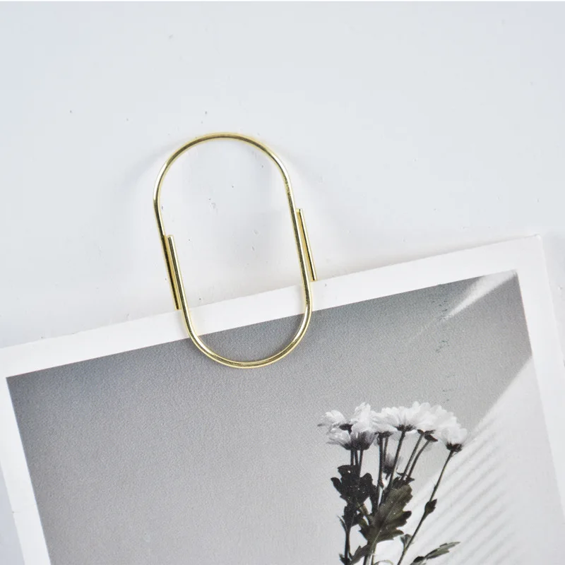 50mm Rose Gold Metal Paper Clip New Fat Binder Clips with Index Folder Bookmark Steel Material Clips for Office Stationery