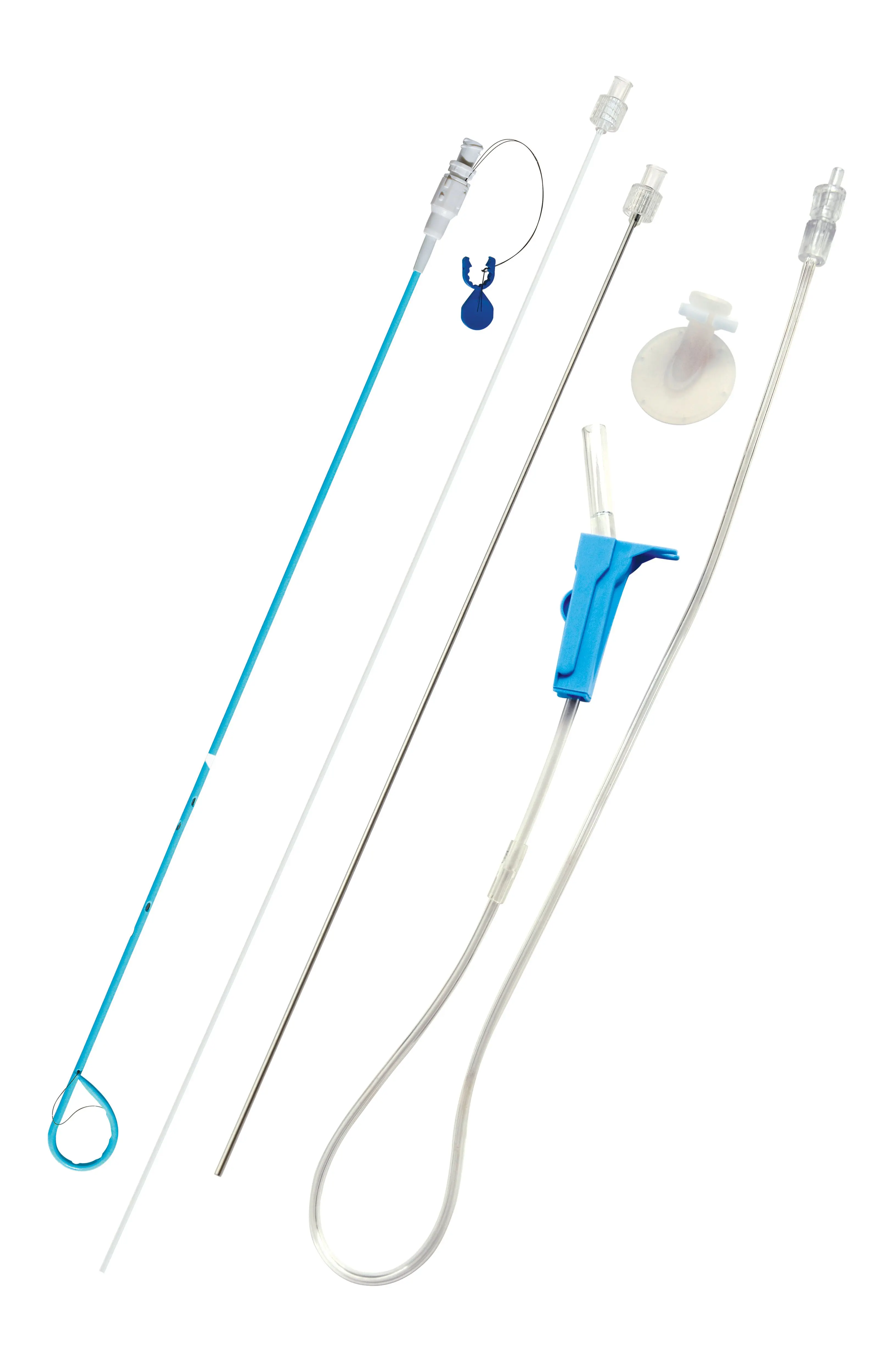 
china supplier medical pigtail drainage catheter with trocar 