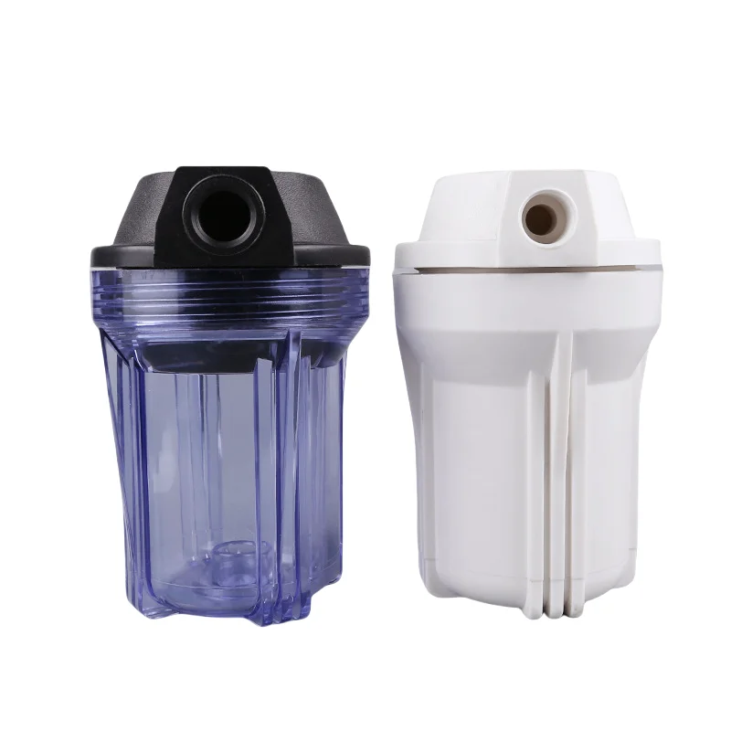 Clear Blue or White Female Thread 5 inch PP Sediment CTO UDF Plastic Filter Cartridge Housing for Home Use Pre Water Treatment