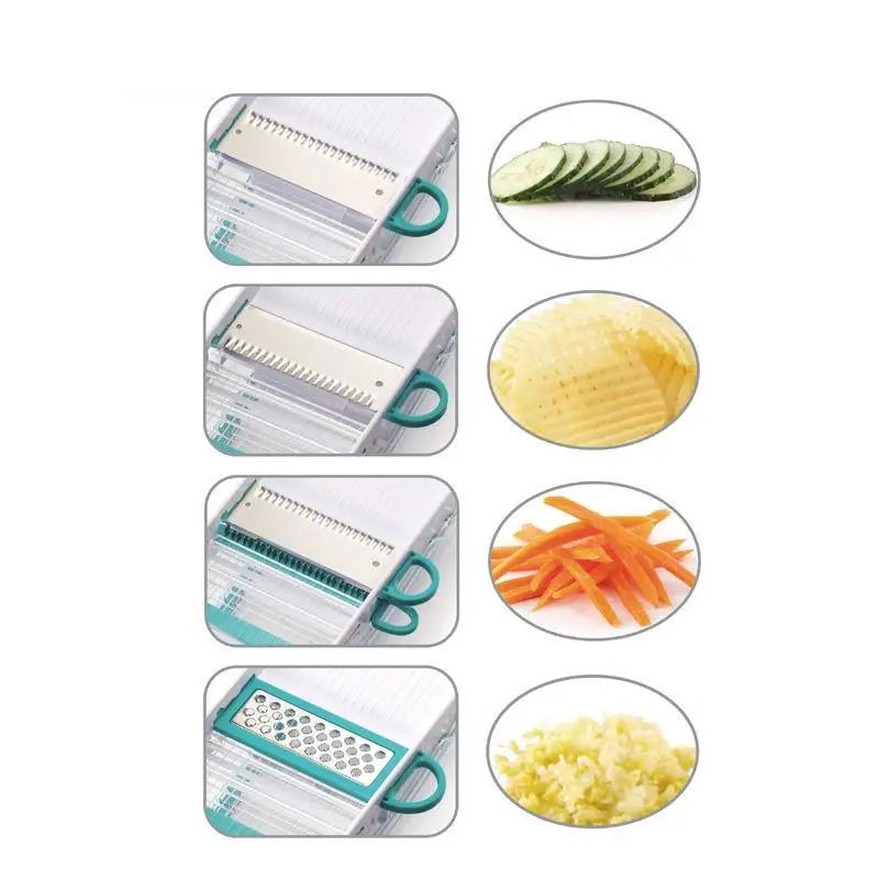 Wholesale of New Product 4 in 1 Food  Vegetable Fruit Chopper Slicer Food Slicer Manual Vegetable Cutter Chopper Cheese Grater