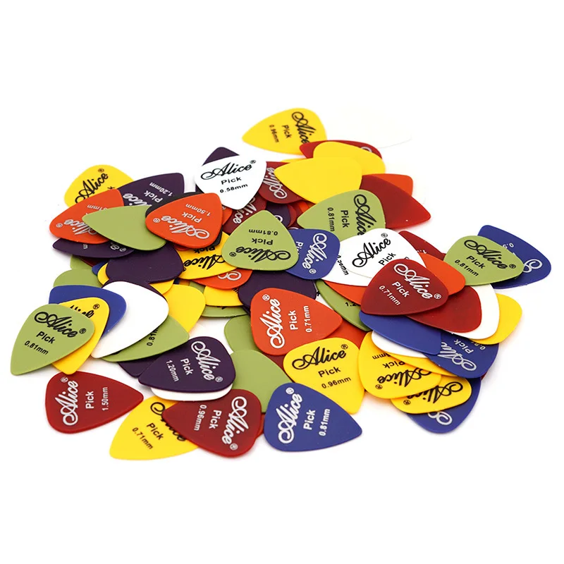 Good Price Colorful Alice Matte Guitar Picks AP-Q 0.58MM-1.5MM Thicknesses Acoustic Guitar Picks ABS Material