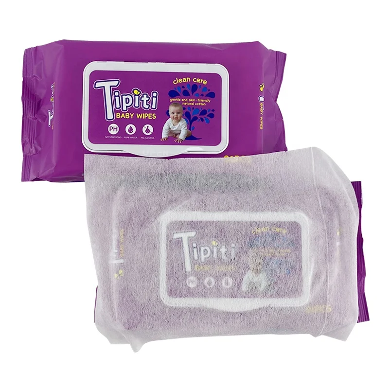 Wholesale OEM Brand Wet Wipes Customized Ultra Soft Nonwoven Disposable Scented 80pcs Baby Wipes