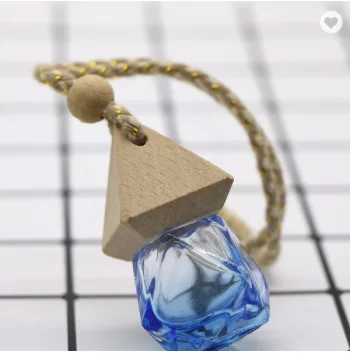 8-10ml Hanging Blue Car Glass Bottle Aroma Diffuser Perfume Air Freshener 1 buyer