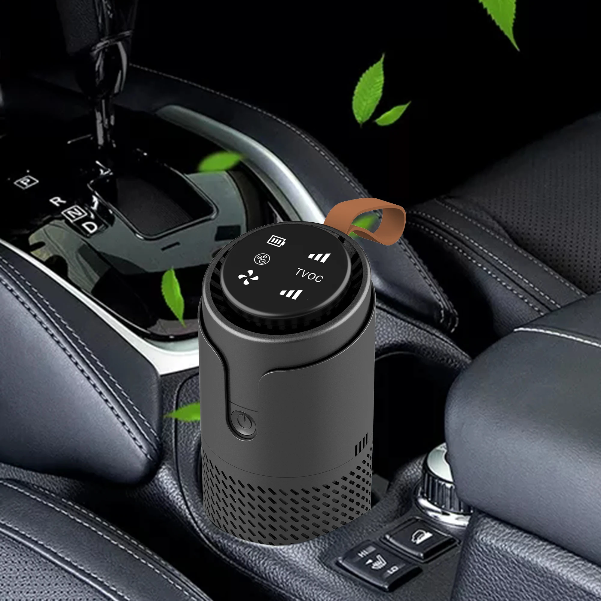 CKJ-01A 2024 Mini Portable High Quality Battery Powered Car Air Purifier with USB In-Car HEPA Filter