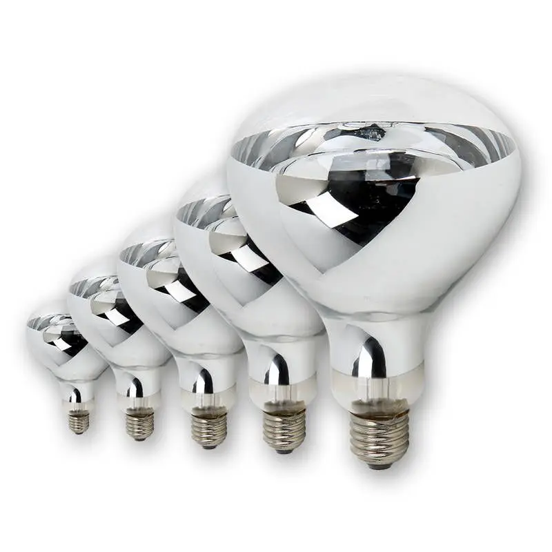 Low Prices Red Infrared Lamp R125 150W 175W 200W 250W Animal Chicken Pig Pet Therapy Infrared Heating Bulb  Infrared light bulb