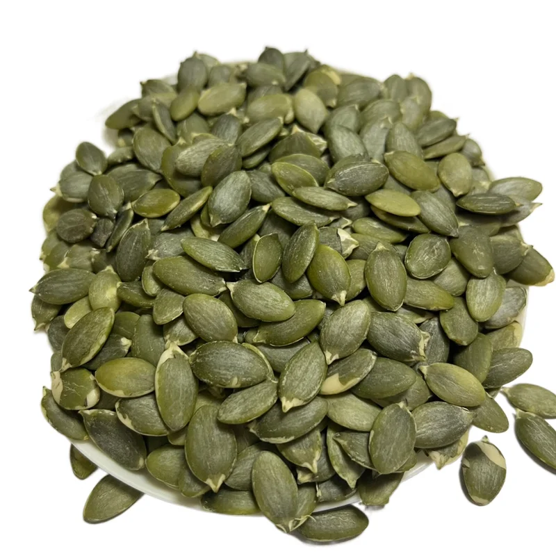 Hot Sale Green Color Hulled  Shine Skin Pepitas Good Quality Pumpkin Seeds Price