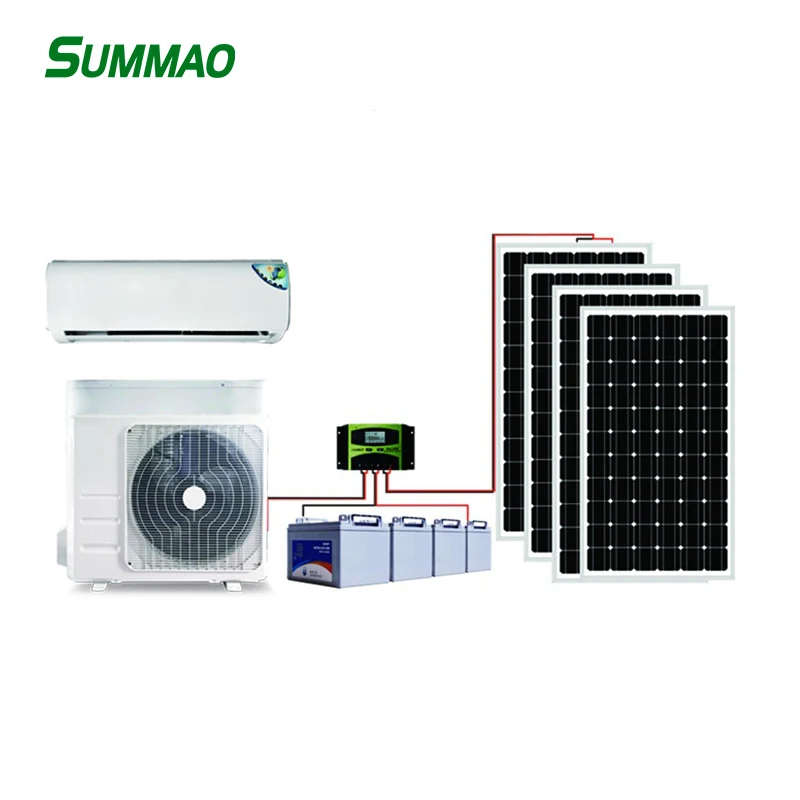 DC Solar Panel Air Conditioner Off Grid Solar Air Conditioner Manufacturer Inverter Split Wall Mounted