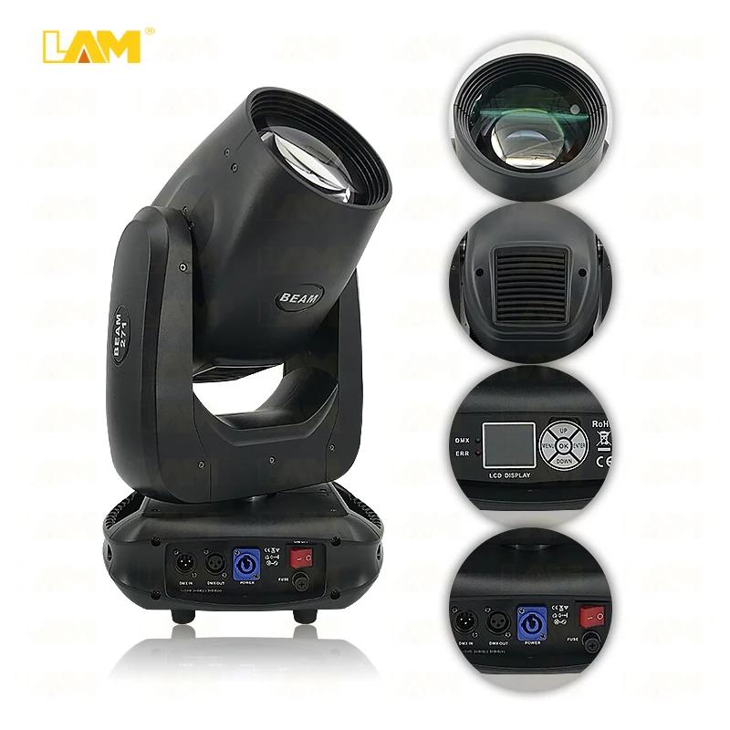 Hot Sale 271W Beam Moving Head Light Lamp Type Rainbow Effect 290 Double Prisms Auto Zoom Beam Wash Moving Head Disco Lights