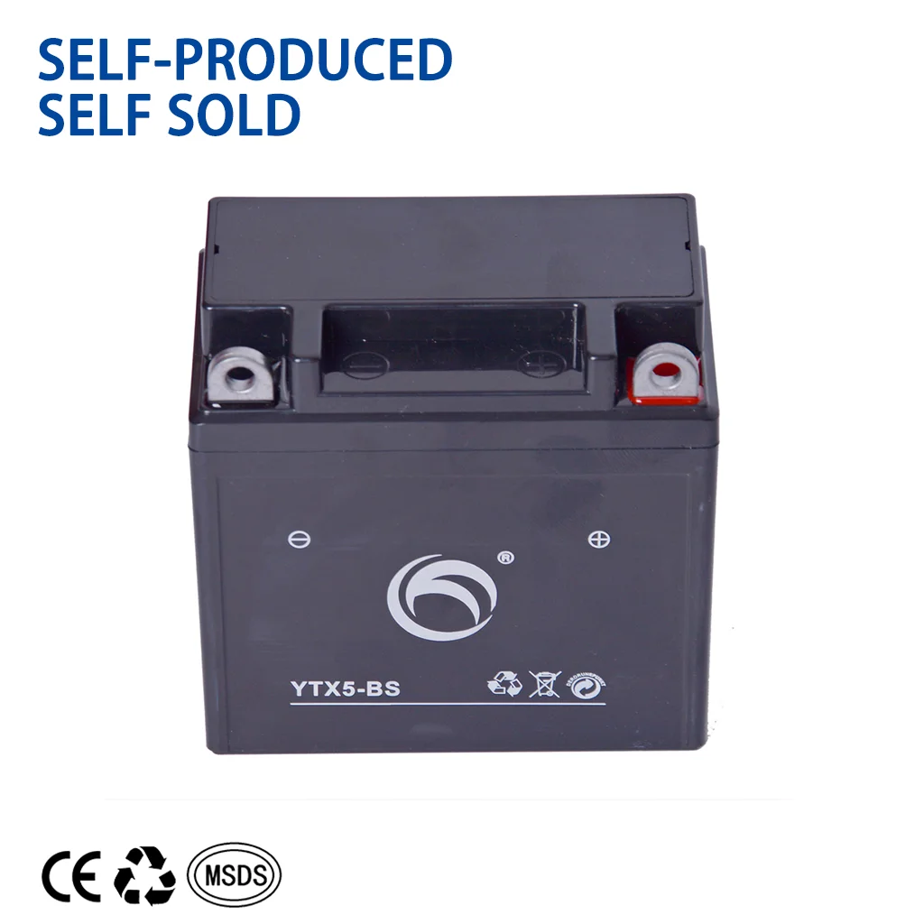 GTZ5S Аккумулятор для мотоцикла 12 В 5AH YTX5L-BS