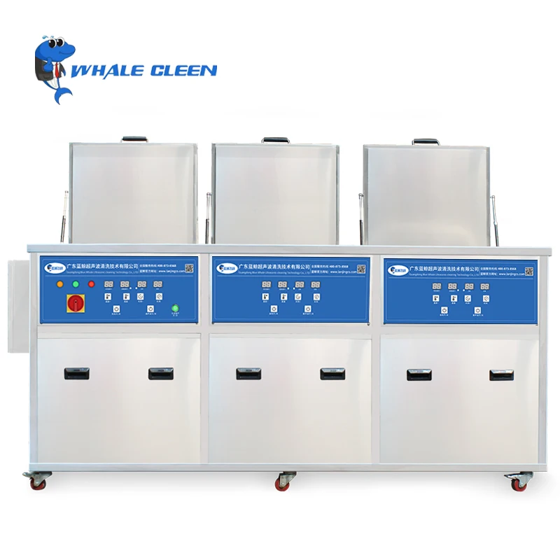 Industrial Engine Block Parts Ultrasonic Cleaning Machine 264L with Filtering Rinsing Drying Tank