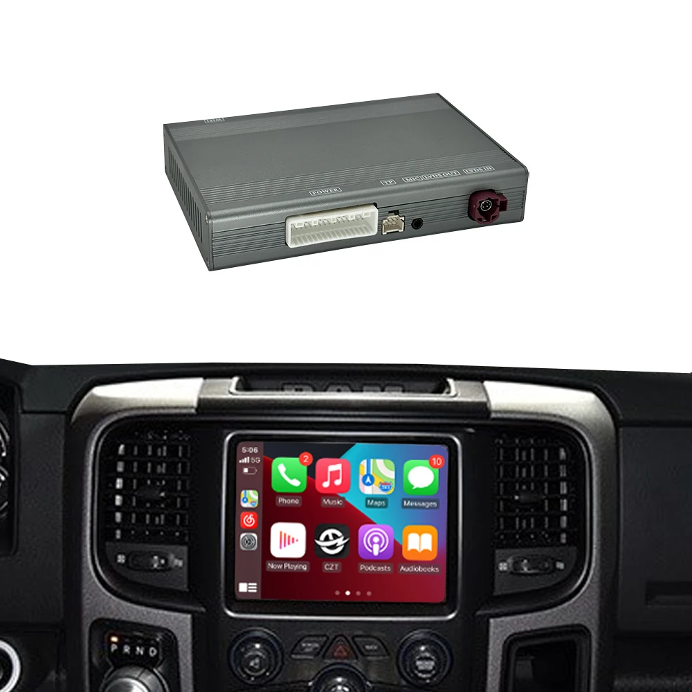 CZT-AUTO Original Screen Upgrade For Dodge RAM Carplay 2014-2017 Radio Car DVD Player Mirror Link Android Auto Wireless Carplay