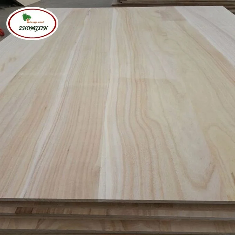 AA Grade Paulownia Finger Joint Lamination Edge Glued Panels Board Solid Wood Poplar Boards