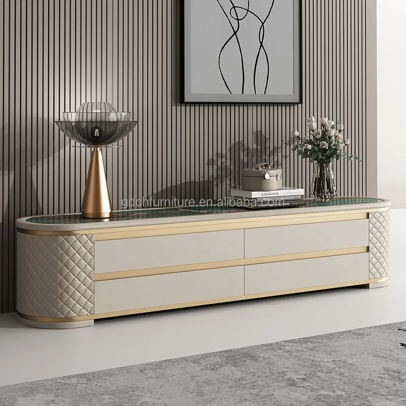 Modern luxury household furniture TV cabinets TV tables media consoles living room Solid wood  TV cabinets