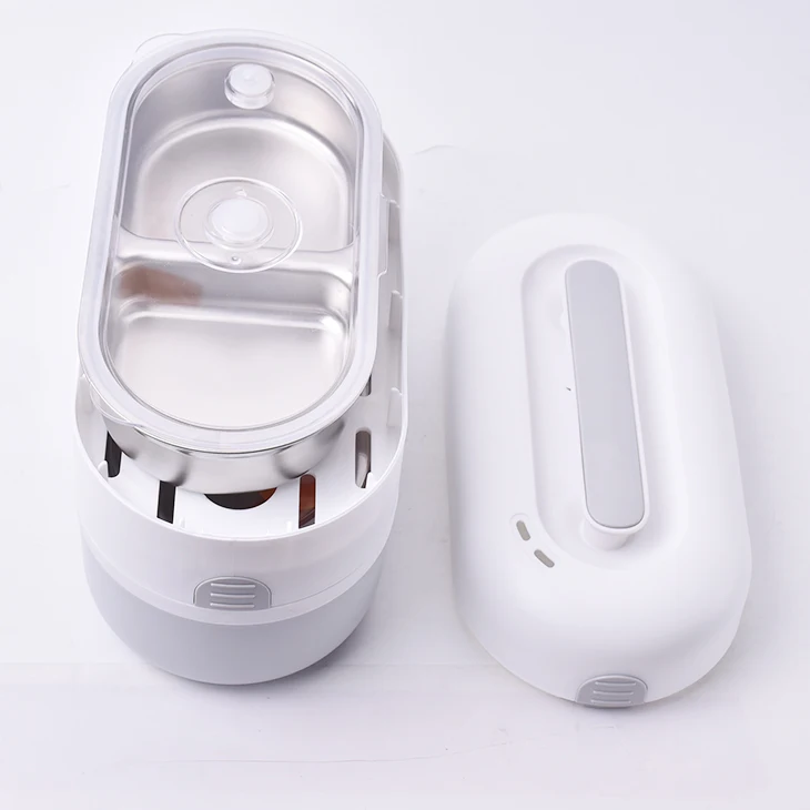 Используется Электрический Ланч-бокс 2, самонагревающийся Ланчбокс, Бенто-бокс, высококлассный двухслойный складной портативный кухонный офисный металлический многофункциональный