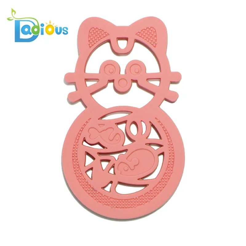
China Manufacturer Bulk BPA Free Food Grade Teething Toys Funny Silicone Baby Teether Wholesale 