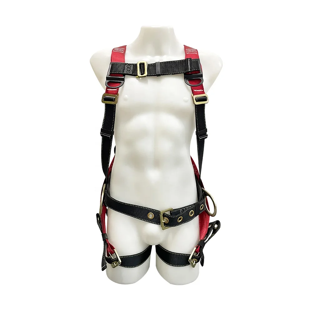 Fall Arrest Construction Electrician 3-Point Safety Harness for Working at Height Rock Climbing Full Body Harness Safety Belt