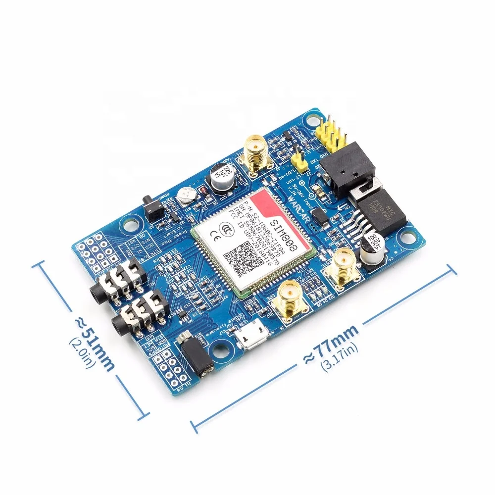 EC-Mart SIM808 модуль GSM GPRS SMS макетная плата IPX с GP антенной