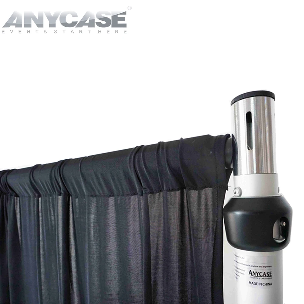Stock Black Coating Aluminum 3x5m Adjustable Sports Center wedding table decoration ajustable pipe and drapes back drop