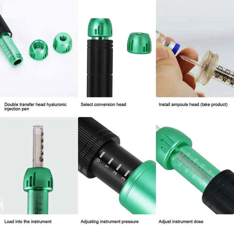 YYR Hot Sale Skin Lip Lifting No Needle Hyaluron Injection Gun Hyaluronic Acid Injector