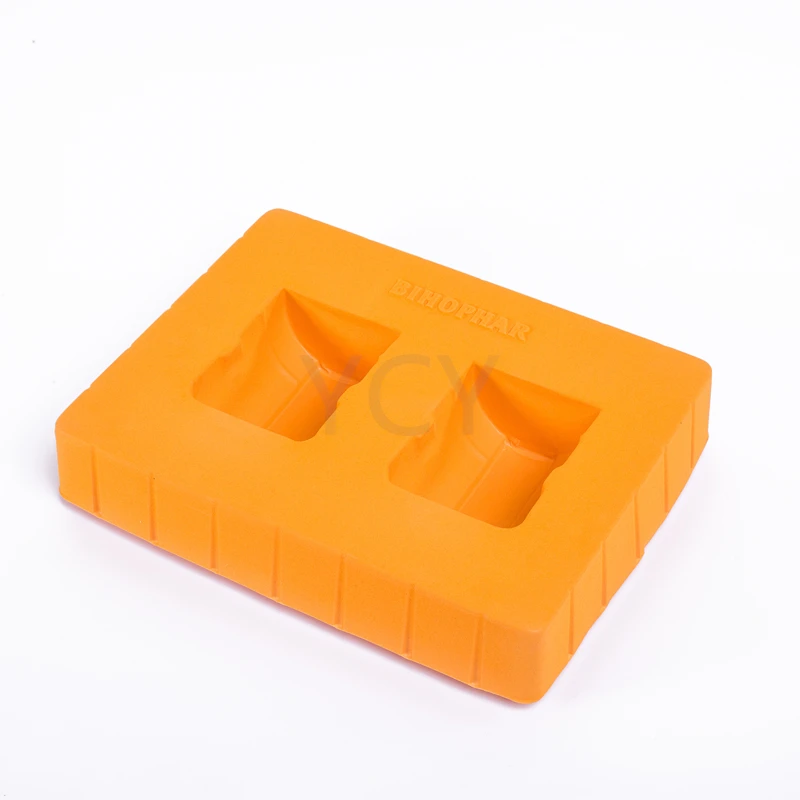 wholesale flocking velvet pvc flocked vac recycled pet blister tray