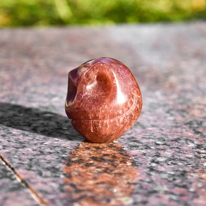 Wholesale High Quality Hand Carved Natural Spiritual Stone Craft Crystal Crafts Jack Crystal Jack skulls Craving