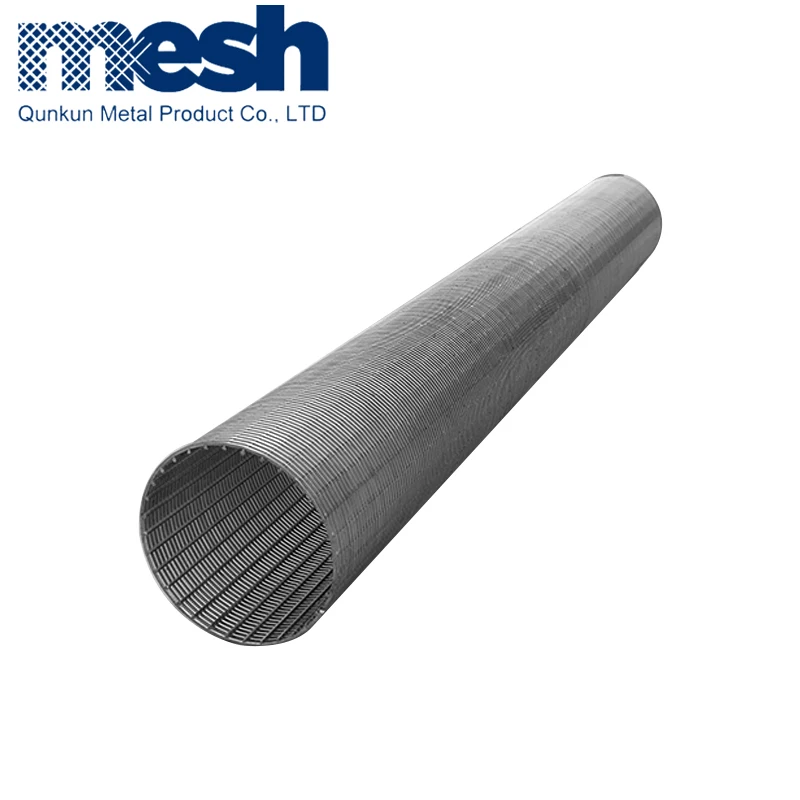 
Stainless steel 304 316 parabolic johnson sieve pipe wedge wire screen filter 