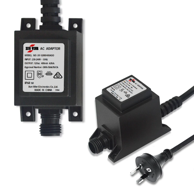 18W 12V 1500mA IP68 Waterproof Transformer AC AC Adapter Waterproof Power Supply