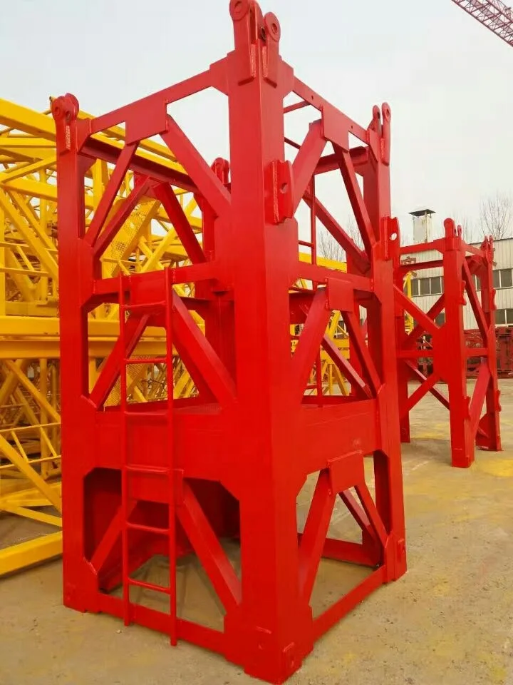 6tons/8tons inner climbing type  QTD120-4522  luffing tower crane