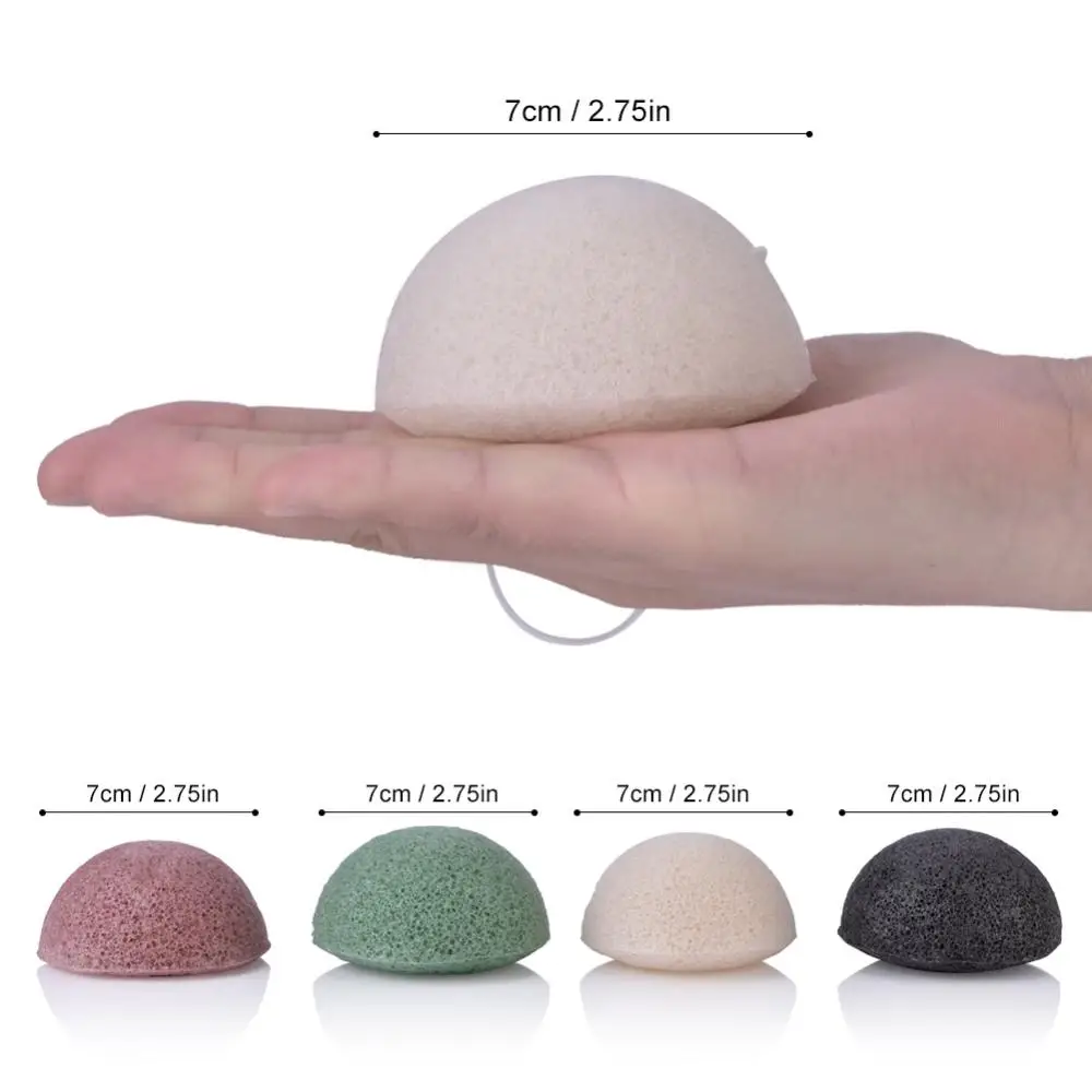 Wholesale Custom Shape Activated Facial Face Cleaning Puff Sponge Natural Organic Konjac Sponge For All Skins
