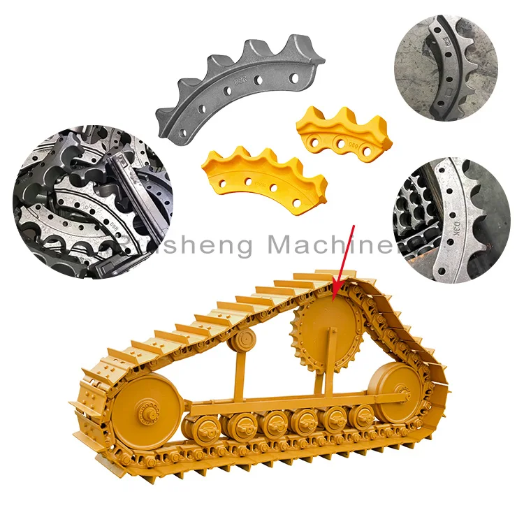 Factory directly supply bulldozer undercarriage parts d5 bulldozer sprocket d6c sprocket segment