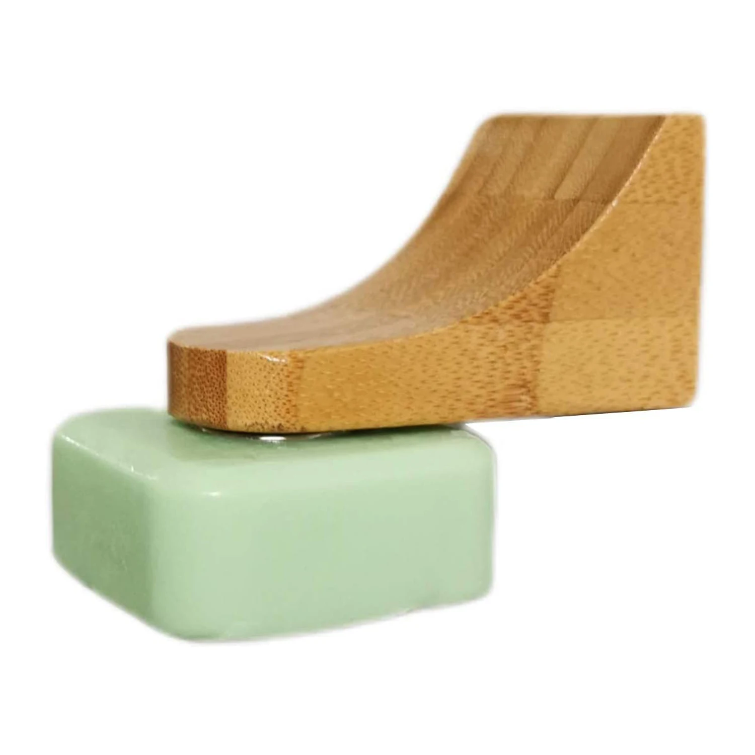 Sample Available Wholesale Magnetic Soap Holders Bamboo Soap Holders Bathroom Tiles Mirrors Walls Stick Soap Tray with Magnets