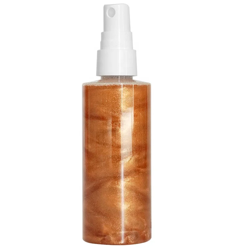 Private label vegan highlighter body spray