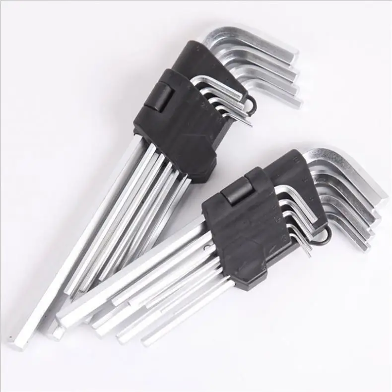 Wholesale 9 PCS Metric L Type Hex Key Set High Quality Allen Key Hex Wrench Hardware Tools G127-1
