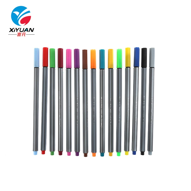 Fancy Design Fineliner Art Marker Attractive Style Long-Lasting Watercolor Pens for Writing and Art