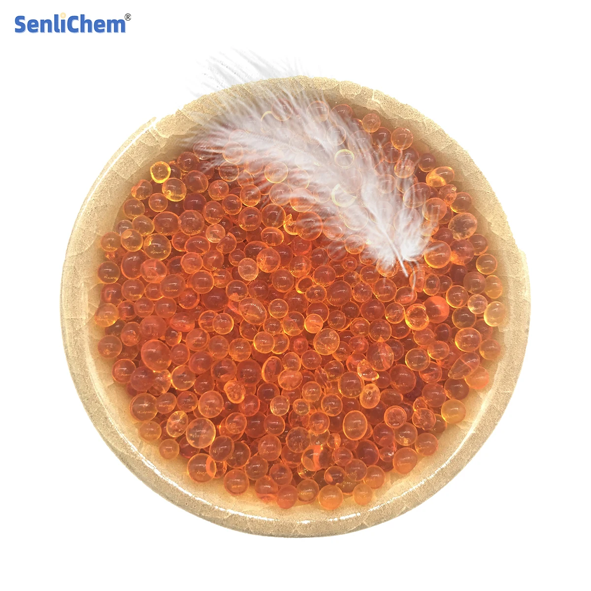 2~4mm Orange Silica Gel for Adsorbents, moisture repellents and catalyst carriers