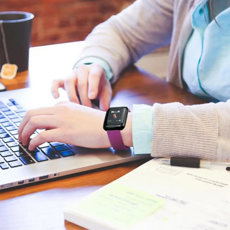 BT 5.0 Watch Smart Heart Rate Blood Pressure Monitor Fitness Tracker Wristbands Wearable low price  116 Plus  Smart Watch