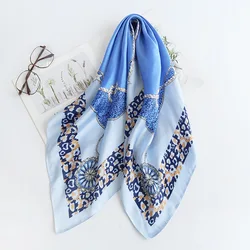 New Fashion Summer Scarves For Women Best Matched Summer Silk Square Scarf Black and White Color Wholesales brand scarf summer