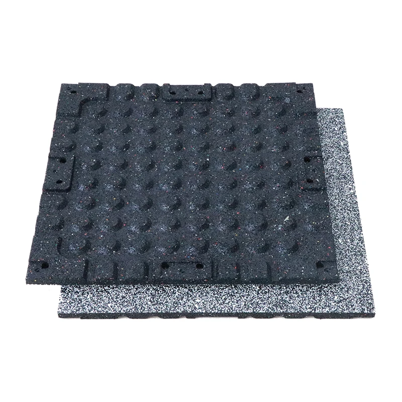 Elastic Weight Lifting Gym Rubber Flooring Tiles Gym Rubber Floor Mat With EPDM Granules