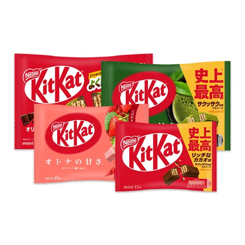 Japanese Kit Kat Biscuits Exotic Snack Delicious Sweet Cookies Various Flavors Chocolate
