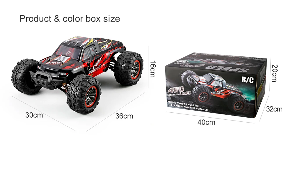 2022 X03A MAX RC CAR 2.4G 1:10 4WD Brushless High Speed 60km / H Large Foot Vehicle Model Off-road Vehicle For Children Toys