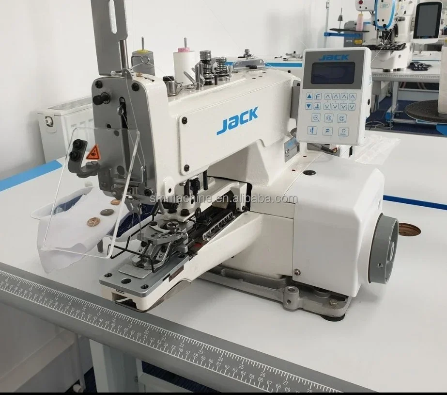 Brand New Jack 1377E Mechanical Chainstitch Buttonhole Machine T-shirts Button Hole Industrial Sewing