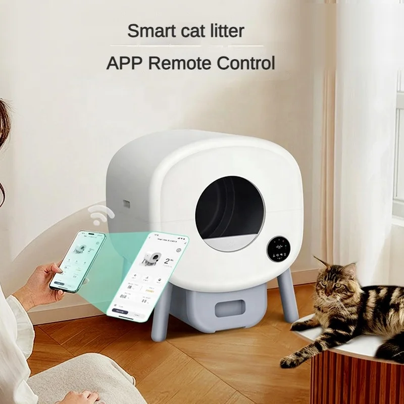 76l Large Capacity Enclosure self-cleaning cat toilet Accessories Automatic Cat Litter Box