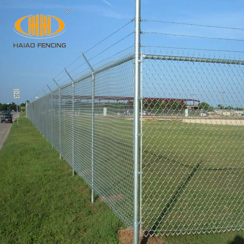 China Galvanized And PVC Coated Steel Wire Mesh 5mm Decorative Garden Border Chain Link Fence Panels For Outdoor