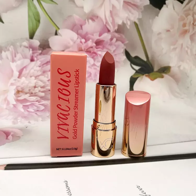 Nude color Lipstick Private Label Cosmetic your brand Red Matte Creamy Waterproof Lipstick