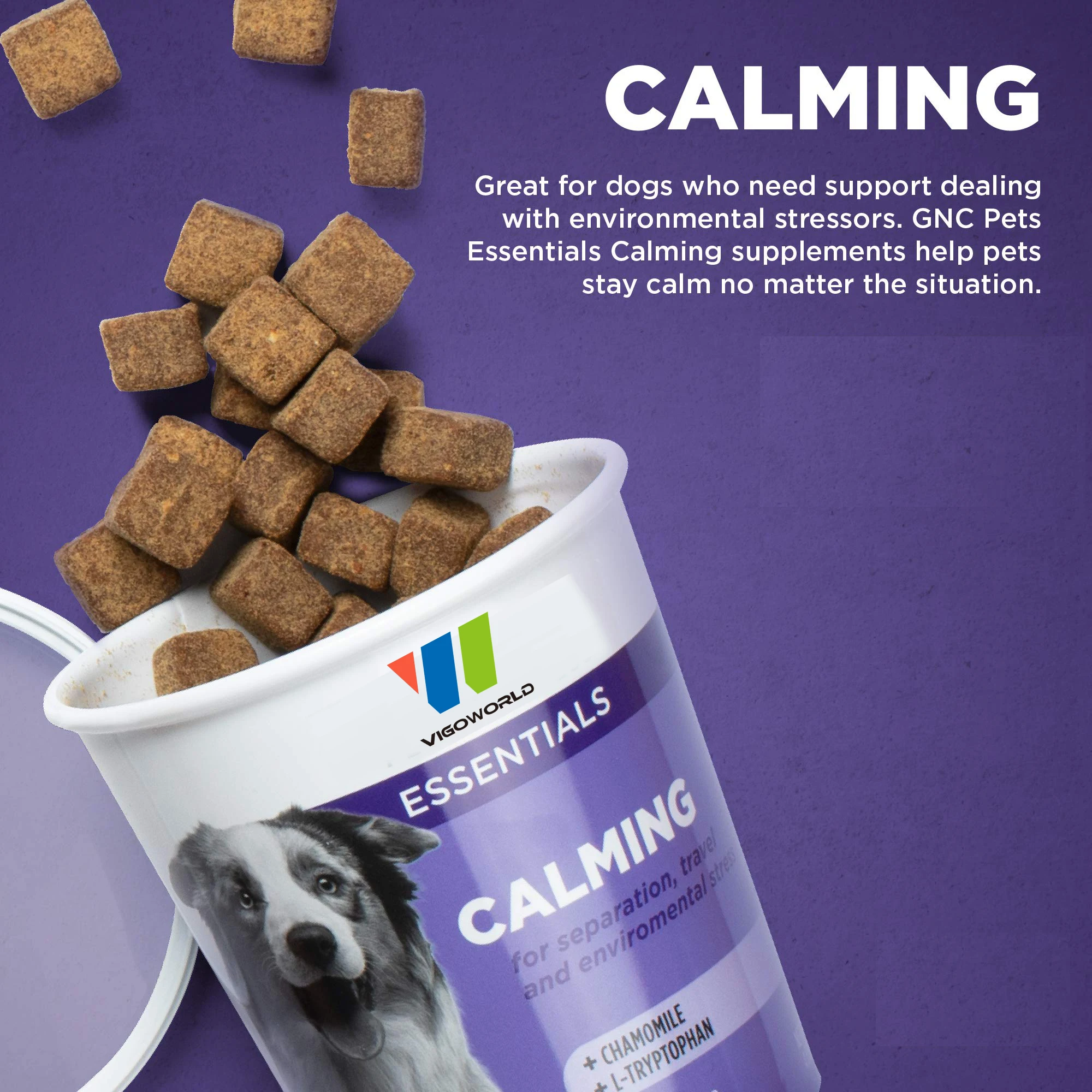  Ready in stock Amazon hot sell dog health care chews Calming and Relaxation Soft Chews for Dogs sleep vitamins