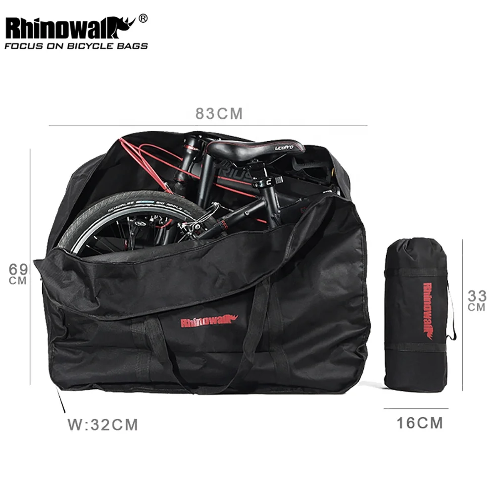  20 дюймовая складная сумка для переноски велосипеда Rhinowalk сбалансированная