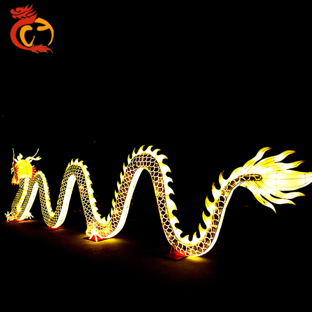 High Quality Chinese Outdoor Dragon Lantern Silk Festival Show For Sale